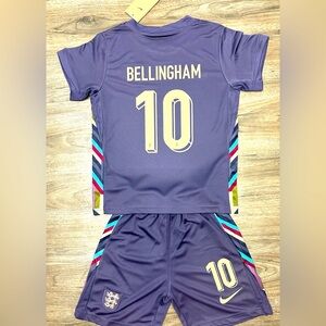 Youth Jude Bellingham #5 Nike Soccer Jersey Kids Kit Jersey + Shorts (MEDIUM)